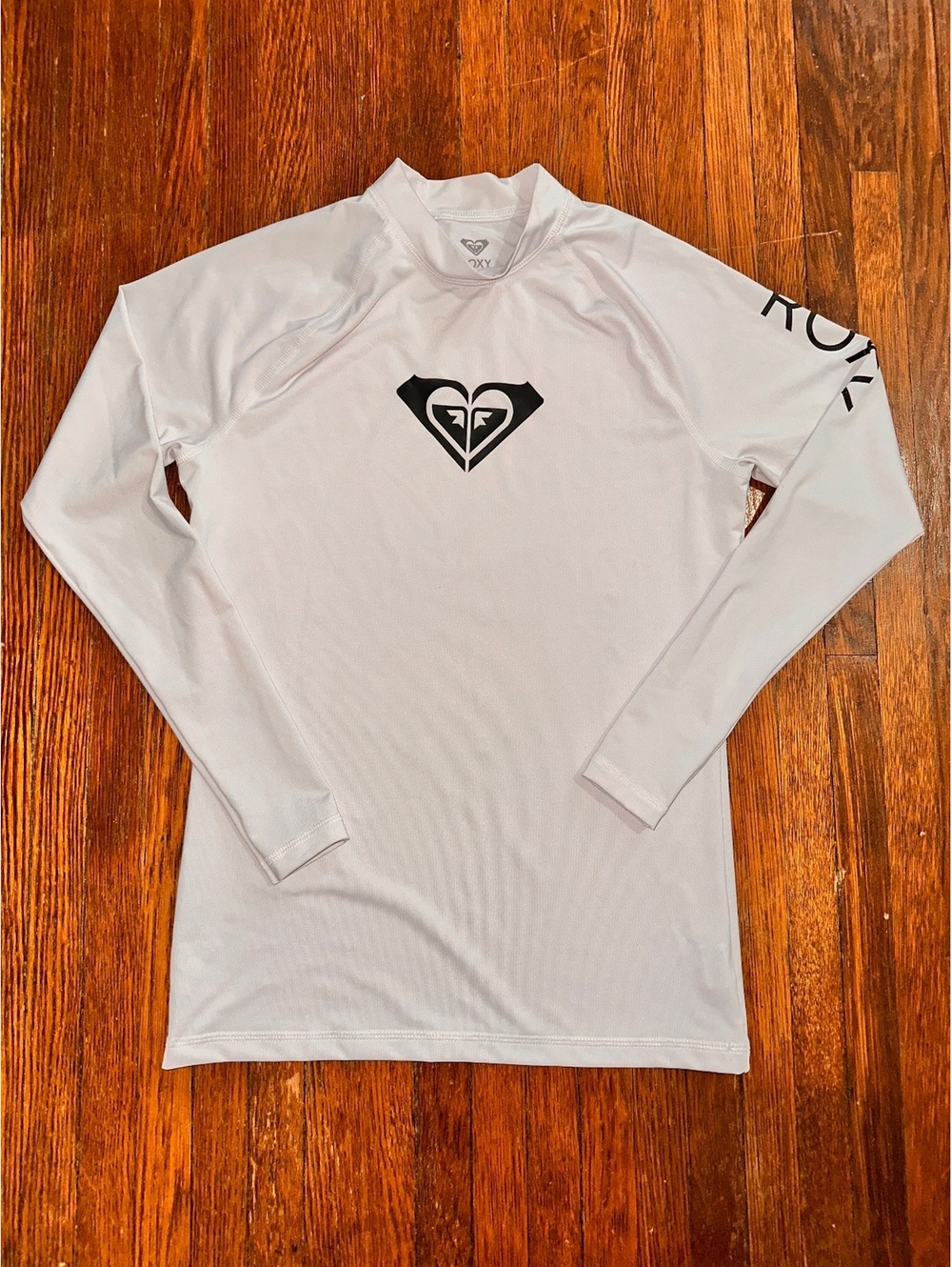 Women’s Large Roxy Whole Hearted Long Sleeve Surf Swim White Rashguard